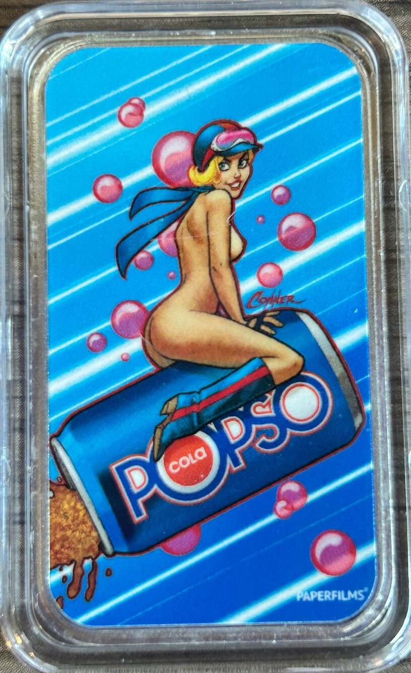 Bullion Baddies x Paperfilms Vera Velocity Naughty Edition 1 Oz Silver Bar